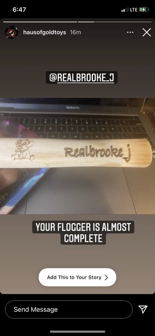 I&rsquo;m getting a custom flogger from a bdsm company to do a product review on it and they carved in my name<a href="/tag/mvsales"class="tags"><span>#mvsales</span></a>