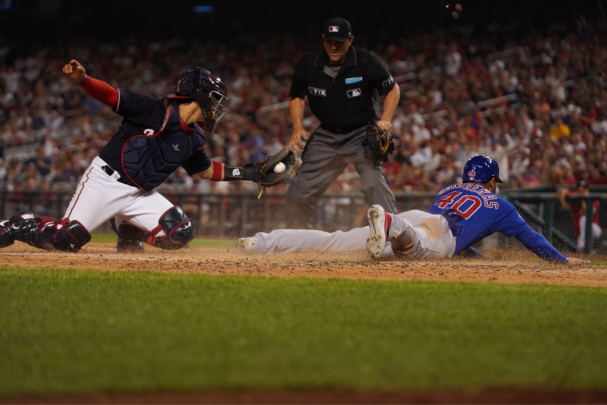 Cubs's tweet image. Final: Nationals 4, Cubs 3.