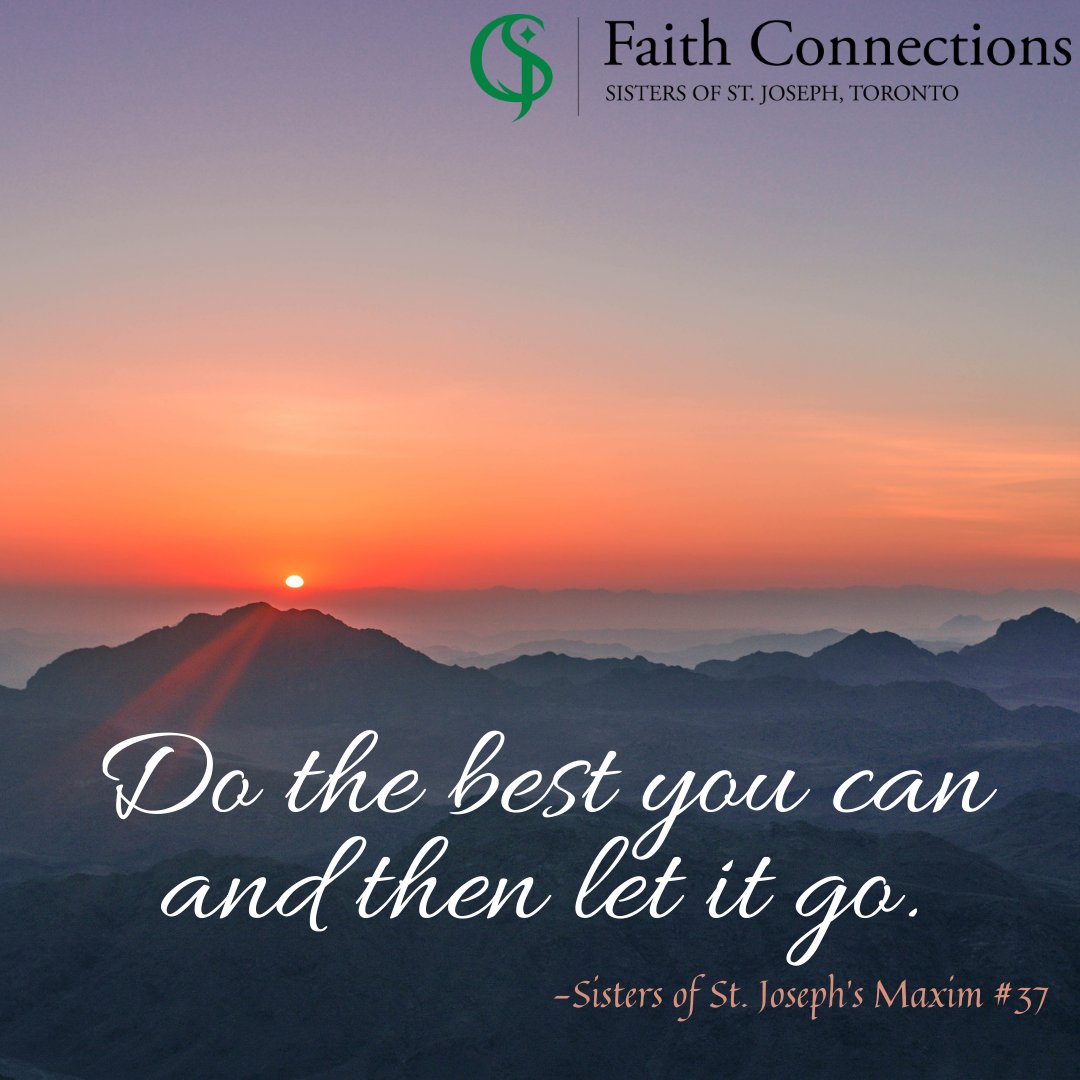 FaithConnection's tweet image. An Important Update from Faith Connections - mailchi.mp/csj-to/an-impo…

"Do the best you can and then let it go." - Maxim #37, Sisters of St. Joseph 

#FaithConnections #YoungAdultMinistry #CatholicTO #CSJToronto170 #FridayFeels