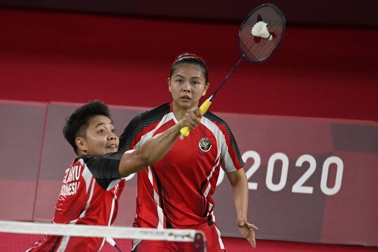 nanabepeachyy's tweet photo. Alhamdulillah for ganda putri badminton Indonesia. selamat serta terimakasih untuk mb Greysia Polli dan mb Apriyani Rahayu (GreyAp). semoga segala langkah Tuhan mudahkan. see u on next final stage!🥳🇮🇩 https://t.co/y8x3E0I5Mv