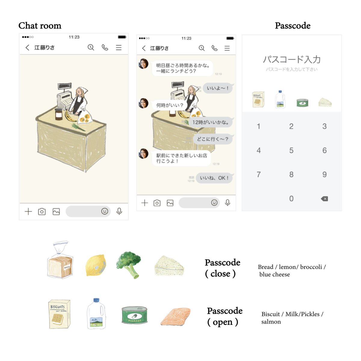 ทุกคน theme line 🥦🥫🍝🍞🥩 weekly grocery เราทำเสร็จแล้วน้า ตอนนี้รอทาง ไลน์อนุมัติอย่างเดียวค่า ถ้าผ่านแล้วจะเป็นประมาณนี้เลย เดี๋ยวผ่านแล้วจะมาแปะลิ้ง ใต้ thread นะฮะ 🙆🏼‍♀️