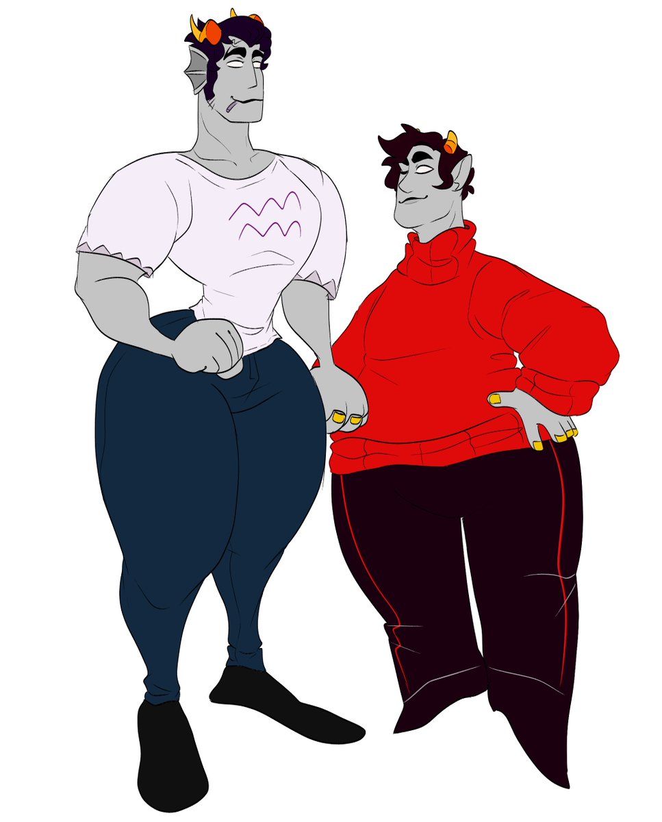 DemonicNarwhale's tweet photo. So uh... Conkri lookin' a bit ....
...wonki...

(guys it's a joke ples-)
#homestuck #conkri https://t.co/j7fuKMz3qC