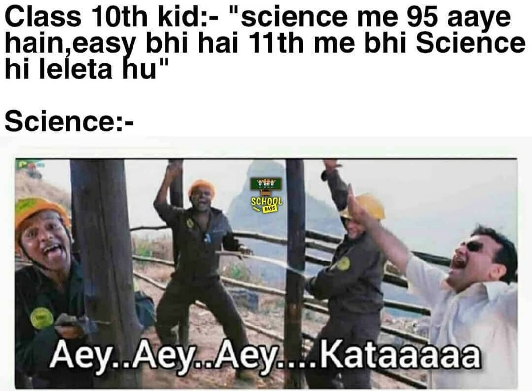 weirdoileh's tweet photo. Sci lene ke baad apki barbaadi shuru.... 🤧🤧🥲🙃 https://t.co/efqGnsaCv2