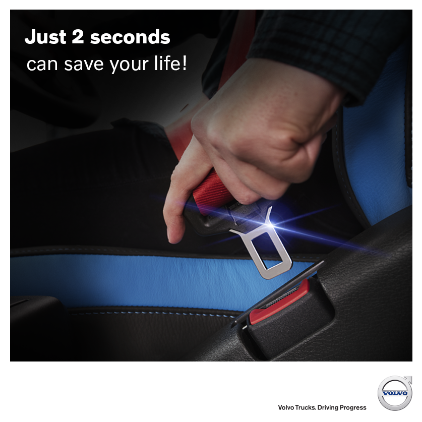 The 3 point seat belt - Volvo's most important #SafetyInnovation is simple, fast and yet most effective. Globally, it is estimated to have saved more than one million lives since inception. It just takes 2 seconds to buckle up! #VolvoSafety #VolvoTrucksIndia #SafetyInnovations