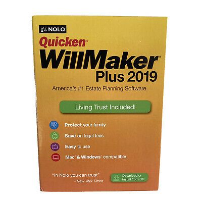 quicken willmaker plus 2019 upgrade