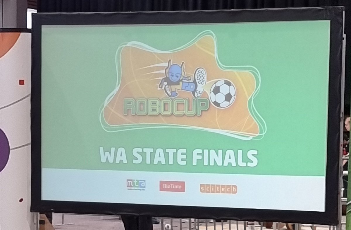 Super excited to have 3 teams in the State Robotics competition 'Robocup' today. First time for GMAS. <a href="/RoboCupWA/">RoboCup Junior WA</a>