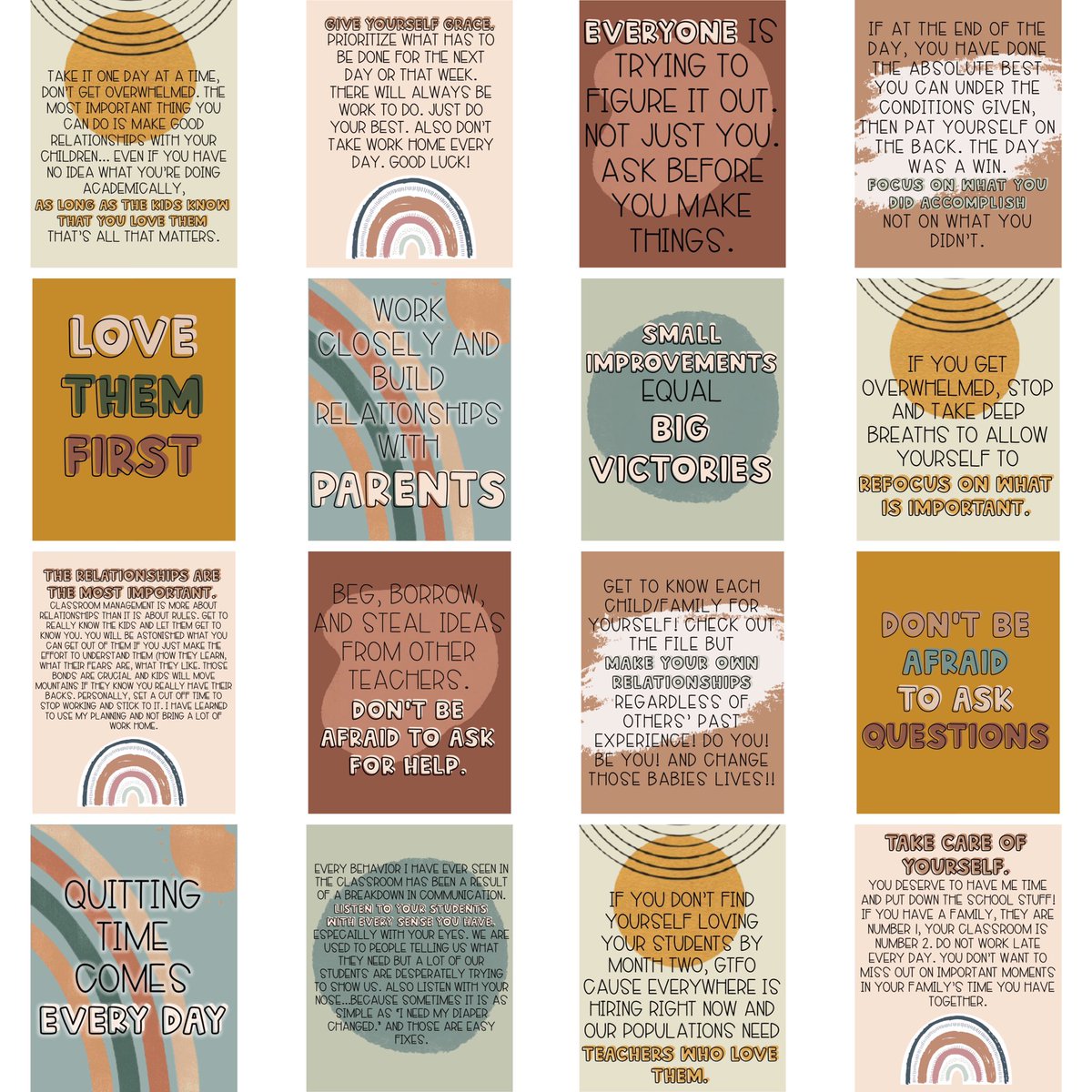 CrollSlp's tweet photo. I asked veteran teachers what they wish they knew before they started teaching. 🤷🏻‍♀️ These are their responses!! https://t.co/2x7Z4n8jZ8