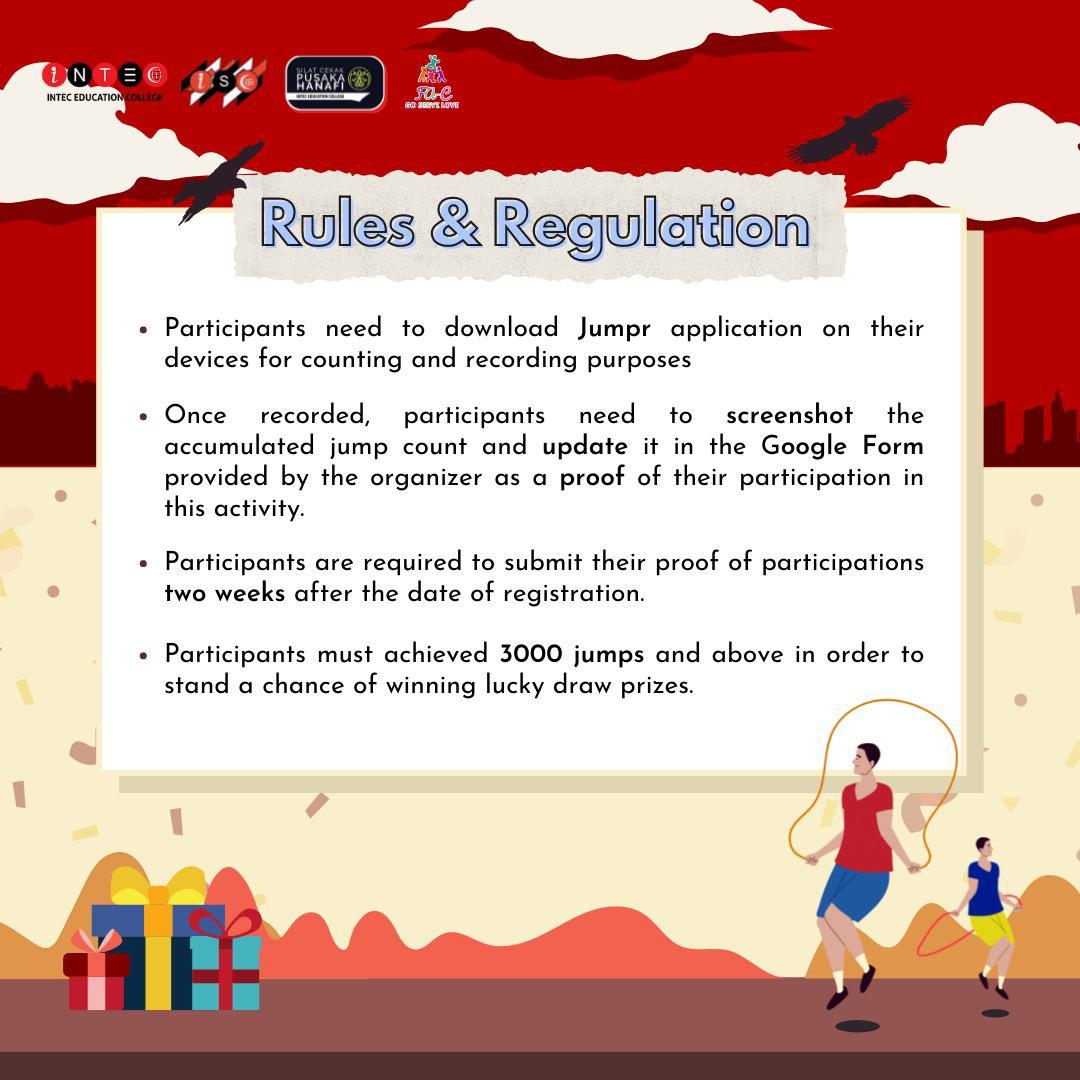 intec_isc's tweet photo. Hey friends! 🤗 

As we notice skipping is starting to win the hearts of many these days,  we would like to take this chance to encourage all students to STAY FIT and HEALTHY while staying at home 🤸🏻‍♀️ https://t.co/XBnQCJ21uL