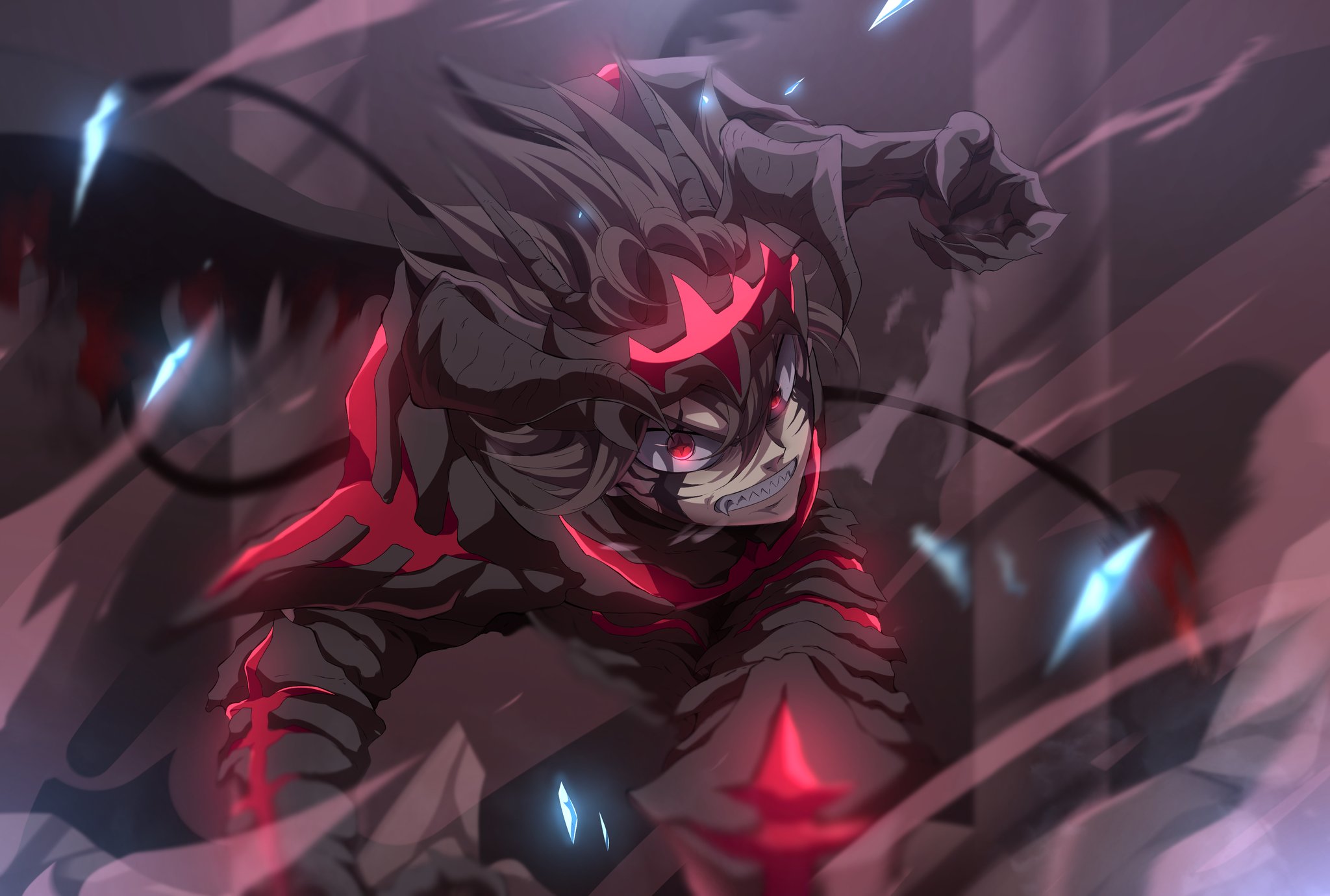 Red and Black: Asta Union Mode! Fanart/Wallpaper that I made : r