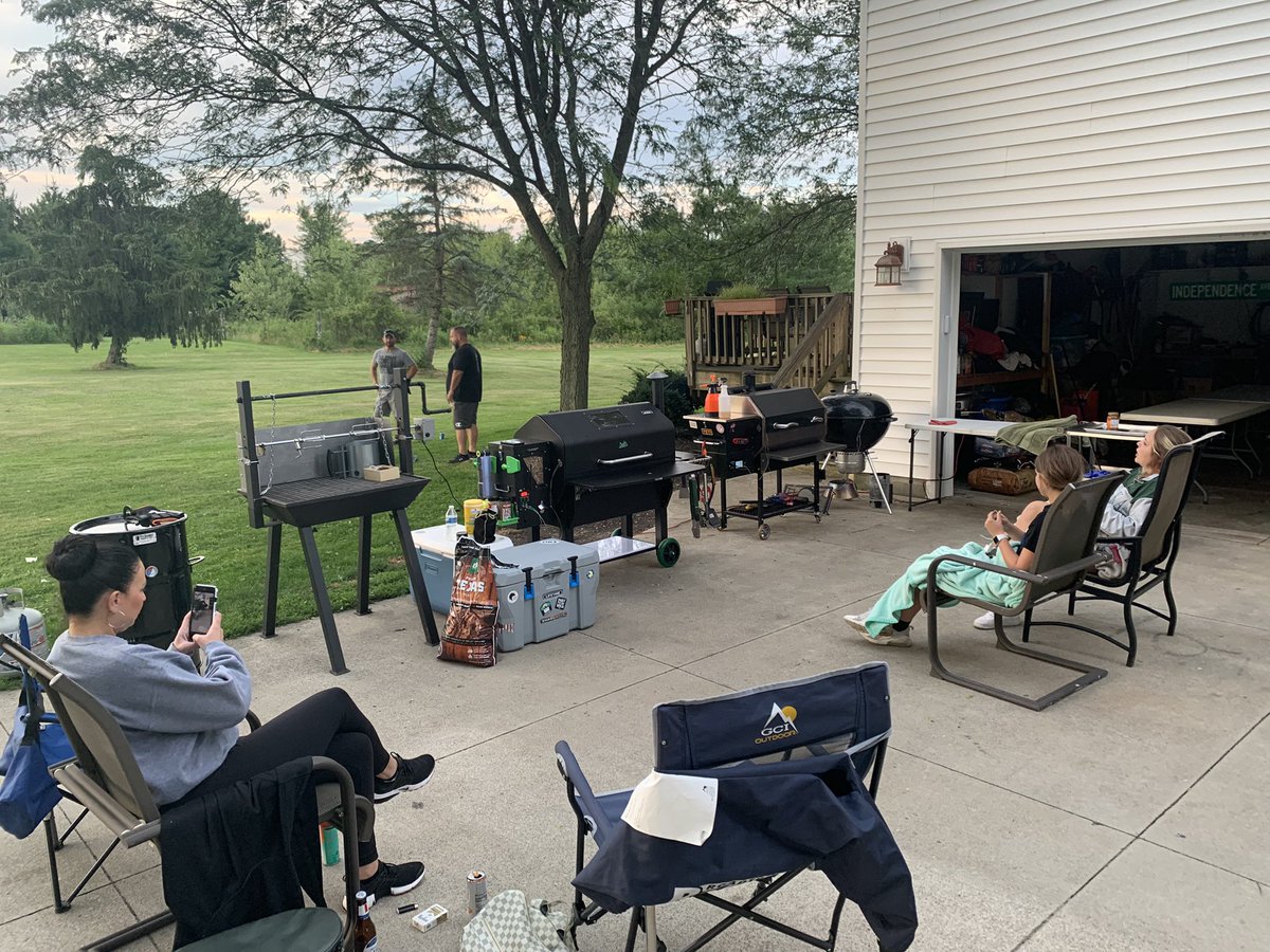 bpattshere's tweet photo. It’s going down! @recteq_official vs. @GMGrills #BBQThrowdown #OhioStyle https://t.co/amlwgFSefy