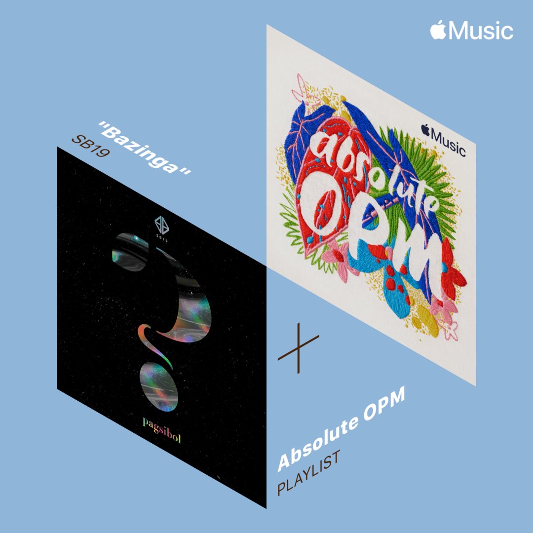 SB19Official's tweet photo. #SB19's first EP 'Pagsibol' is featured on @AppleMusic Absolute OPM, New In Pop and New Music Daily playlists! Thank you po! 💙

Stream #SB19PagsibolEP here: 
💿 https://t.co/1Usu3ELAdq https://t.co/SiPHXEMmCl