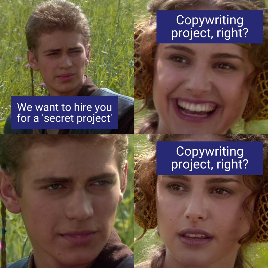 FantasmaCreates's tweet photo. Right? #copywriters #contentcreation #WritingCommunity #ContentIsKing https://t.co/isICd2IV6r