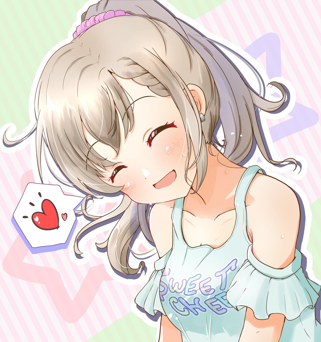 もうち 今月描いた絵を晒そう 今月は全部で枚 カウントダウンからの流れで枚数多め 誕生日イラストやお題箱で担当外の子いっぱい描きました 来月は水着に浴衣にワンピに夏っぽいイラストたくさん描きます