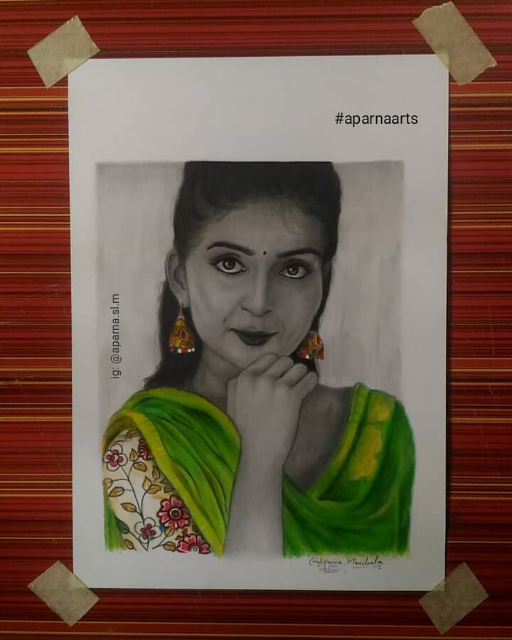 AparnaArtist's tweet photo. My graphite &amp; colour pencil s art of @AnanyaNagalla  @TrendsAnanyaN 
Materials : graphite &amp; color pencils on ivory 
Duration : 24+ hrs 
Tag , like , share 
Hope this reach her 
#AnanyaNagalla #ArtistOnTwitter #artlover #arty #colourpencilart https://t.co/qL3n9TgDFe