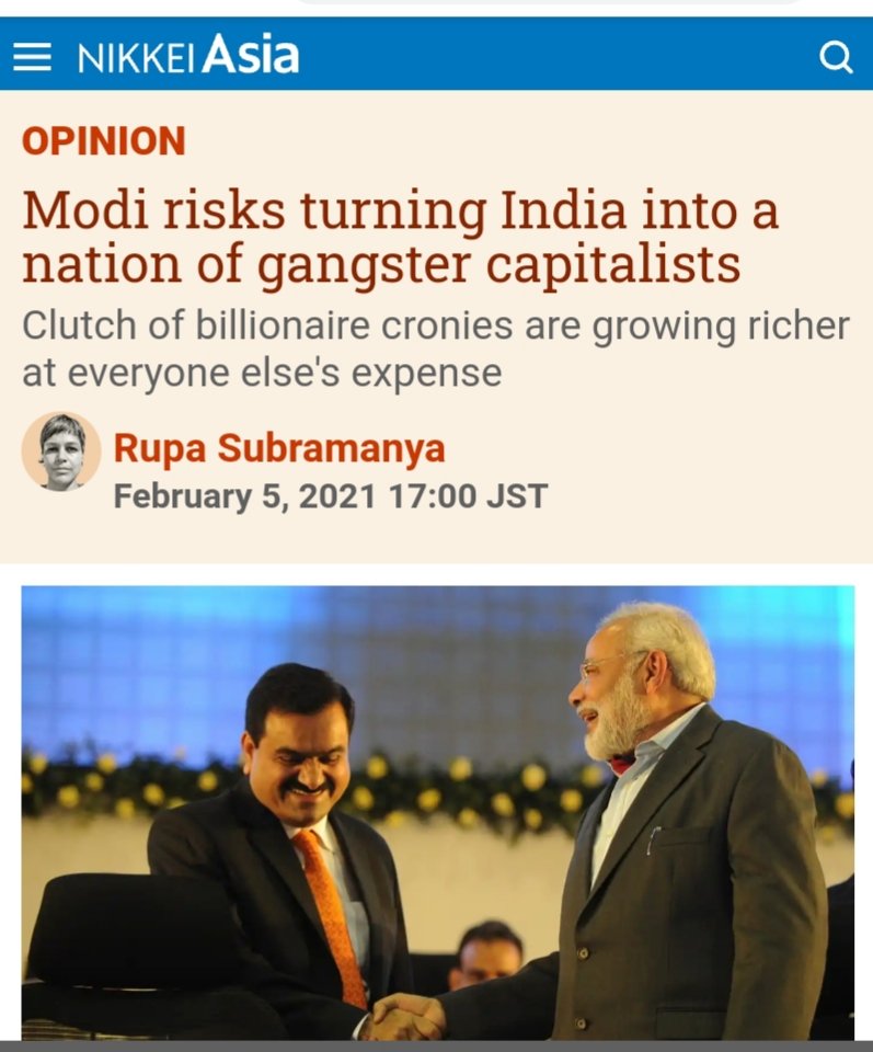 Modi risks turning India into a nation of gangster capitalists