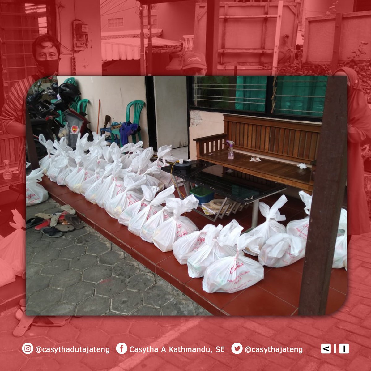 Bagi sembako untuk warga Kelurahan Tegalsari, Kecamatan Candisari, Kota Semarang sejumlah 50 Paket (22/7). 

#Covid19 #SemarangSemakinHebat #Jateng #Casythadutajateng