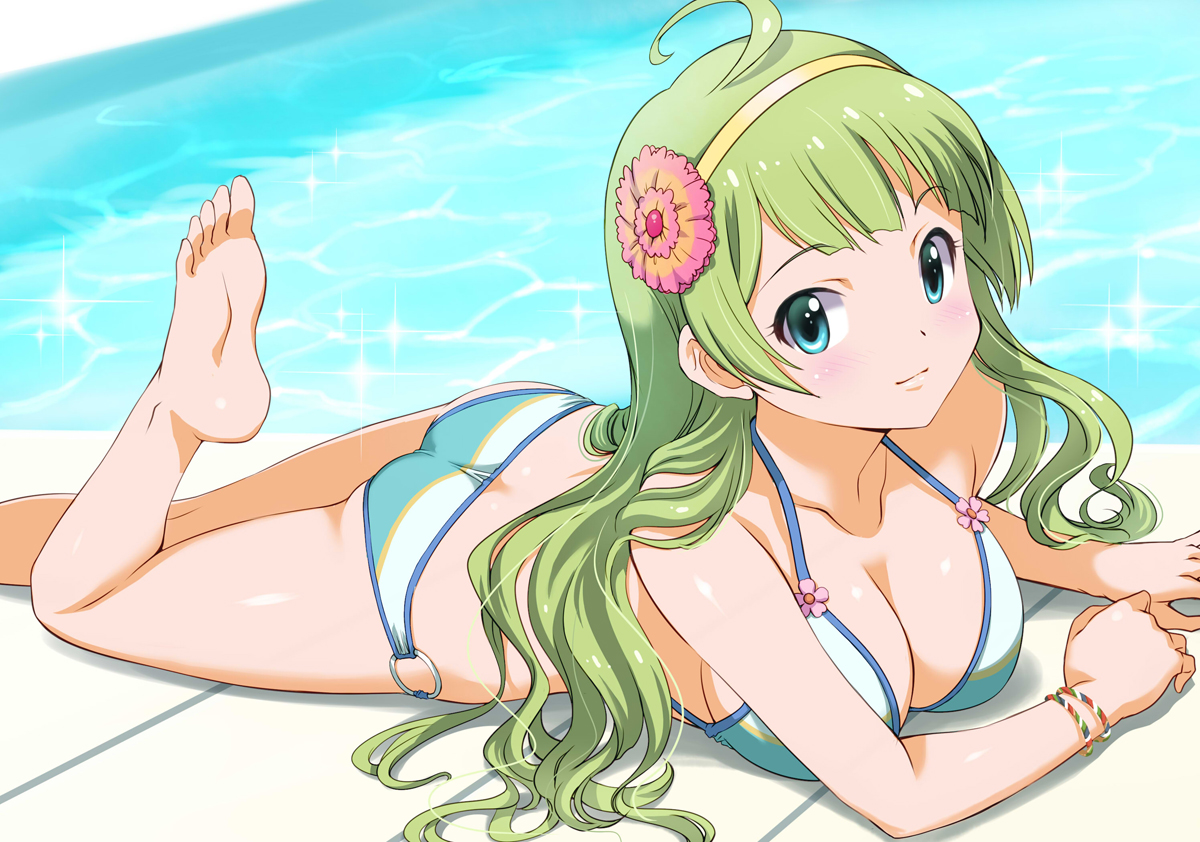 望月杏奈 「今日も暑いです、水分塩分摂取して熱中症にお気を付けください。暑気払いは杏奈とエレ」|マーシー兎＠HMMゾイドアートワーク発売中です。のイラスト