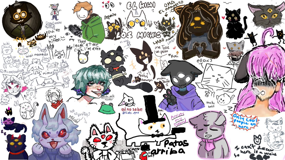 STREAM HAS ENDED !! 
THANK YOU TO EVERYBODY THAT CAME AND DREW ALONGSIDE W ME ! this was so much fun and honestly may do this again in the future <3
HERE ARE THE BELOVED BOARDS !!1 