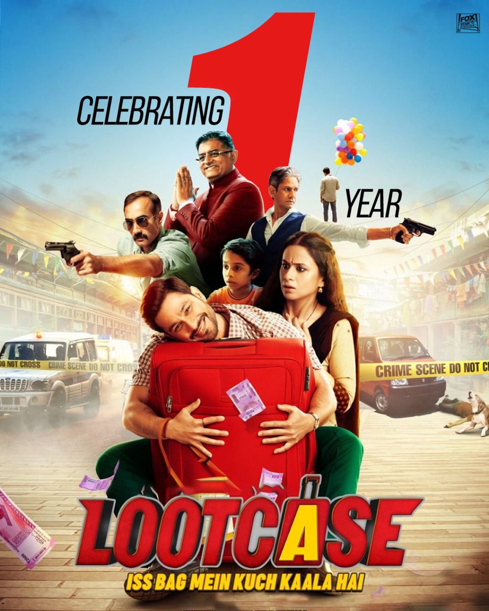 It’s been a year to Nandan and his #Lootcase.❤️🧳 Re-watch this film to celebrate an incredible love-chase story!🥰🍿 @kunalkemmu @RasikaDugal @raogajraj @RanvirShorey #VijayRaaz @rajoosworld #SodaFilms @saregamaglobal