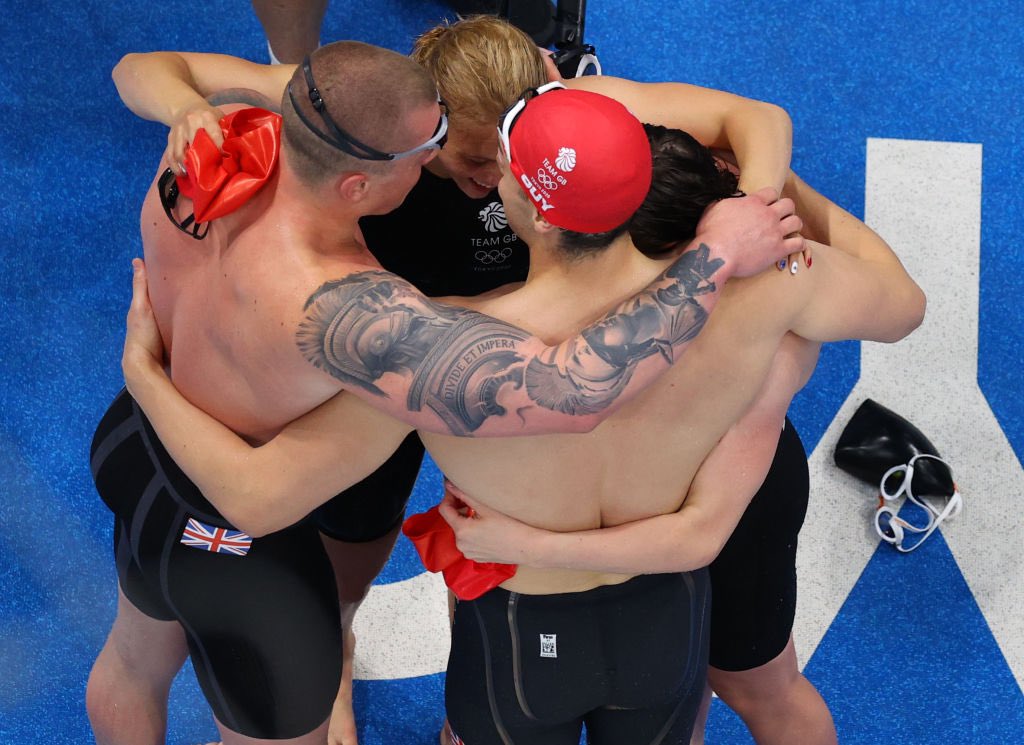 adam_peaty's tweet photo. A very special 14th World Record and another OLYMPIC GOLD! Can’t thank everyone back home enough for your support! https://t.co/zQaRW86bgD