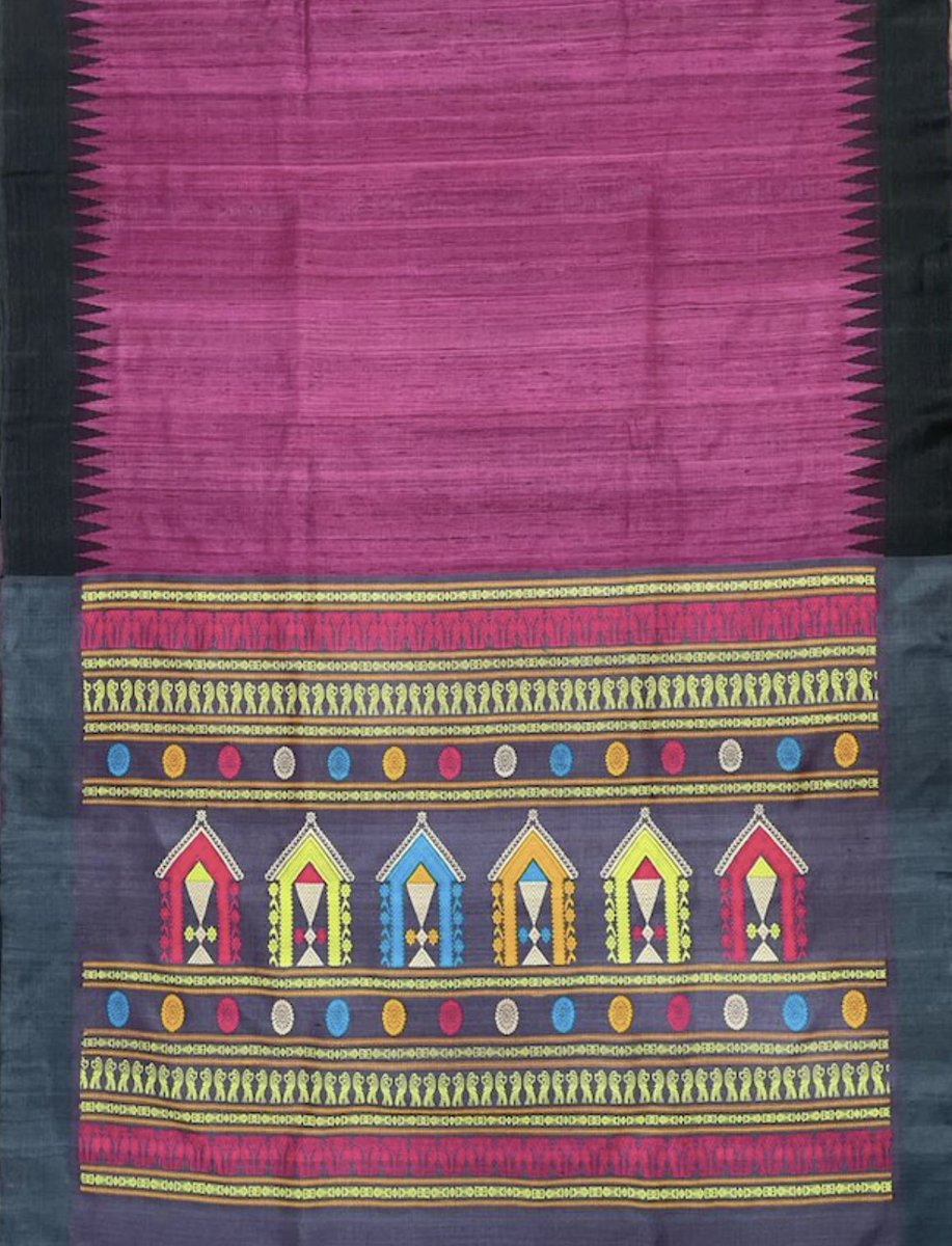 BilasaEmporium's tweet photo. Handwoven Dolabedi Tussar Silk Saree, woven in the villages of Chandrapur by the super skilled weavers of Chhattisgarh.
This Saree draws inspiration from Lord Jagannath Rath Yatra

To purchase online visit - https://t.co/0yhKCUEJll https://t.co/dmvao026sB
