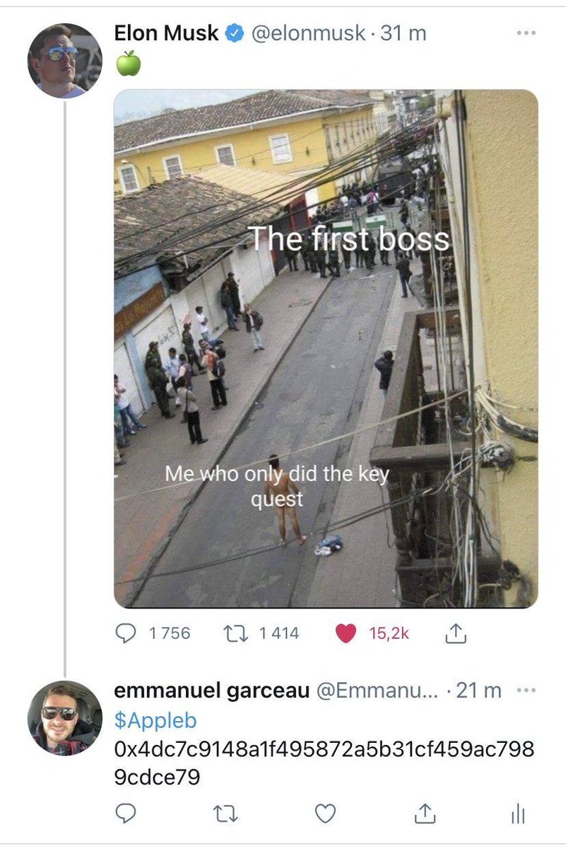 AppleBCommunity's tweet photo. @elonmusk Did you just mention us? 🍏🍏

Btw, thank you @EmmanuelGarceau for supporting #AppleB 🥰🥰 https://t.co/GNAzp3GQjC