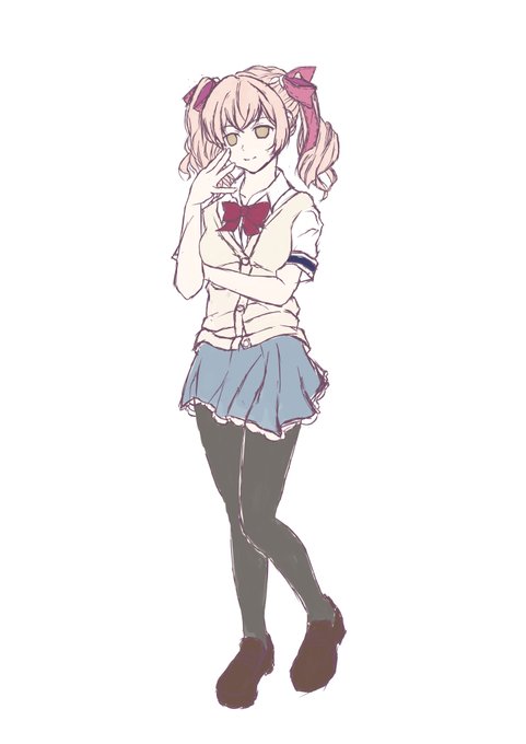 白根美沙の制服姿です。また、仕上げたらアップする予定です。 