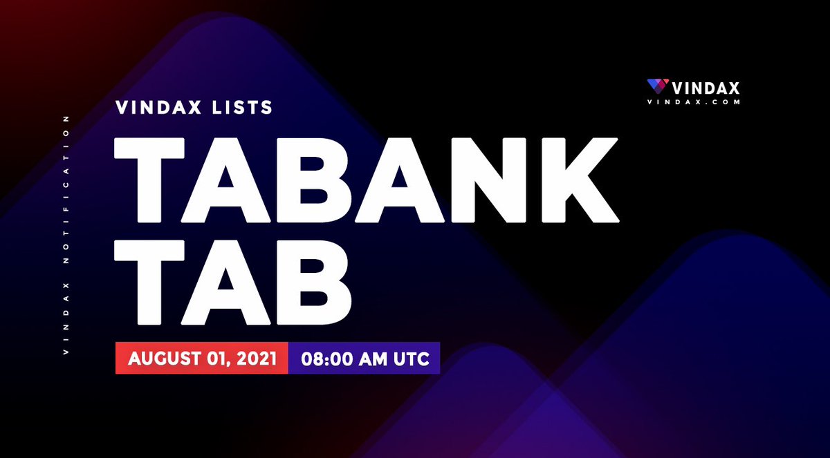 OrgTabank's tweet image. TAB/USDT trading pairs on 2021/08/01 08:00 AM UTC. on Vindax.com #tab #tabus #tabank #tomochain #vindax