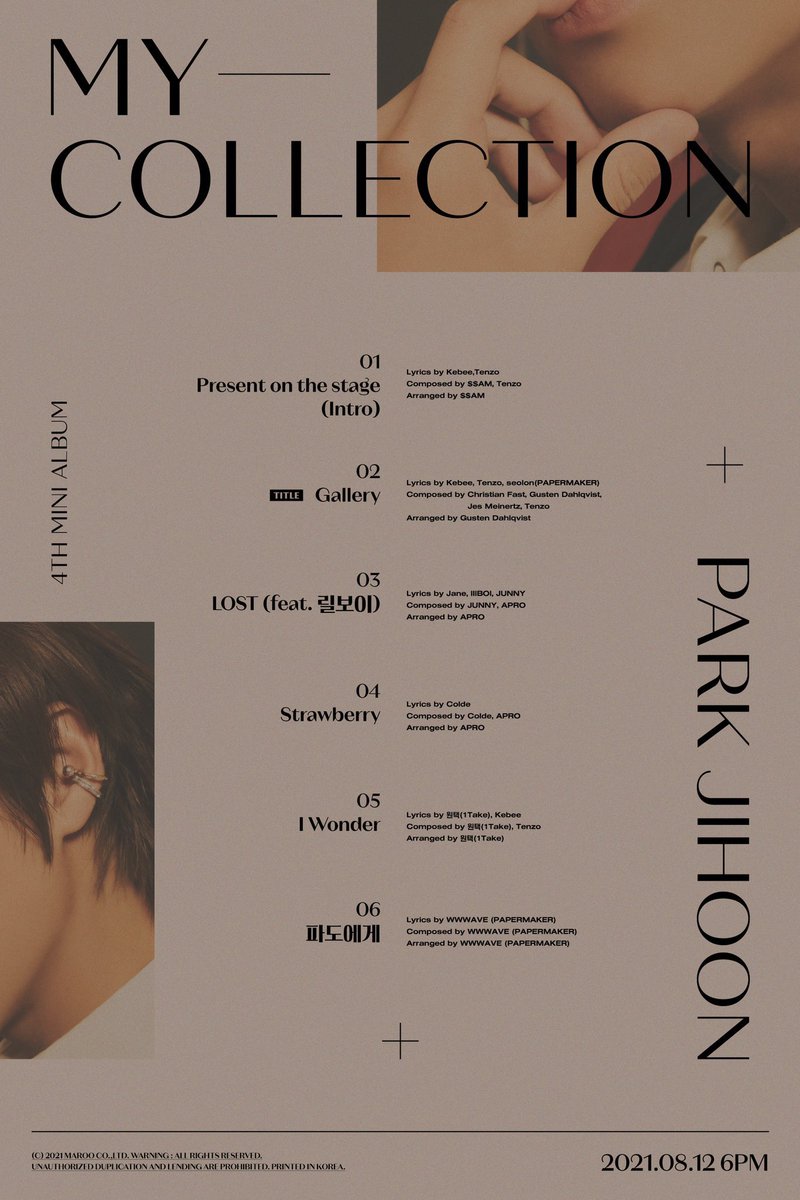 masitaseaweed's tweet image. 📌ปักหมุดเกียมใจฟูววว กับ น้องจีฮุน กันยังคร้าบบ 😁

PARK JIHOON 4th MINI ALBUM
[My Collection]
✔ 12 สิงหาคมนี้ 16.00 น. (ไทย)

2021 PARK JIHOON ONLINE CONCERT “Your Collection”
✔ 28 สิงหาคมนี้ 15.00 น. (ไทย)

#PARKJIHOON #YourCollection #Onlineconcert
Cr. @ Park_Jihoon_twt