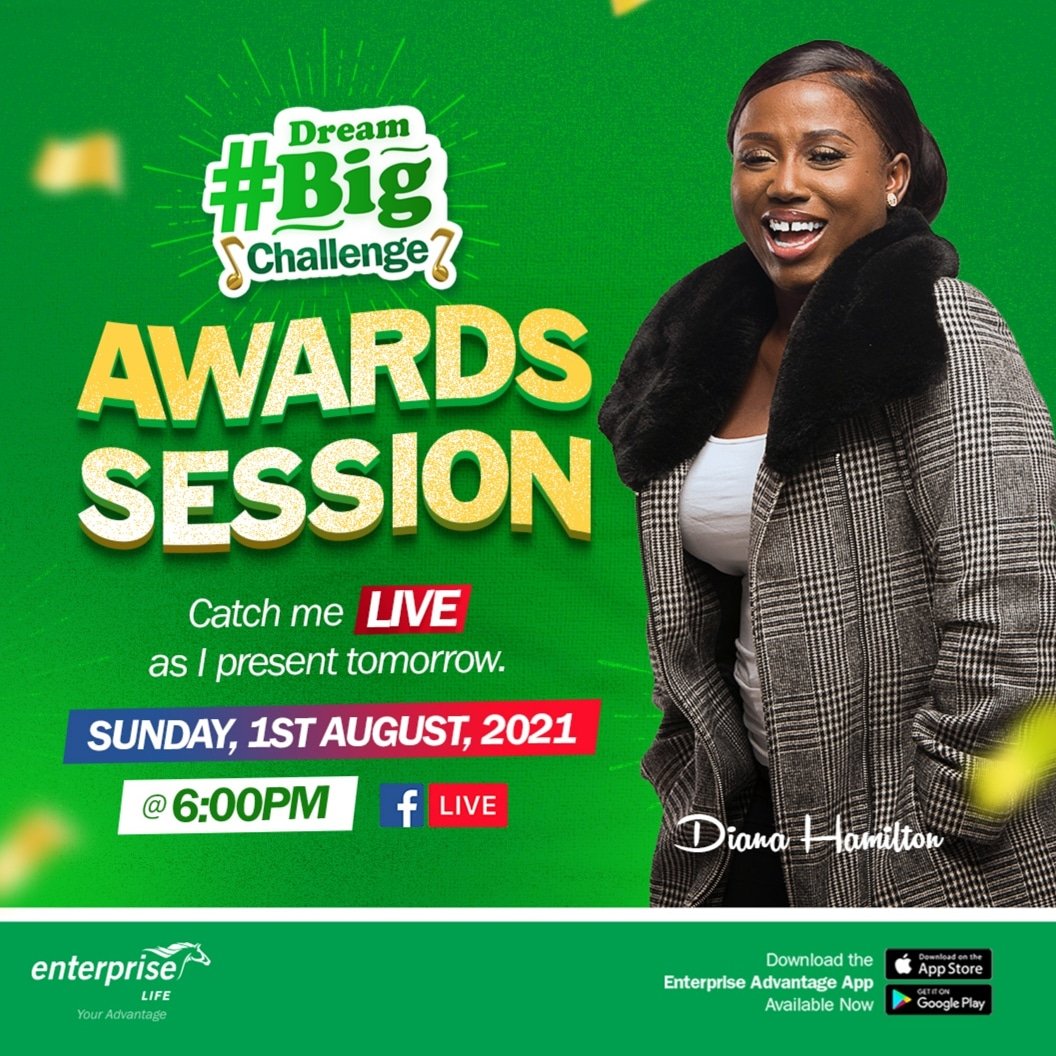 Hello family, I come bearing gifts. Join me on Sunday evening at 6pm GMT /7pm UK on Facebook Live to win amazing prizes from the #DreamBigChallenge. There will be loads & you get to take part 🎉
#EnterpriseLife #DigitalEnterprise #YourAdvantage
#WeveGotLife💚💚💚
#AdomGrace