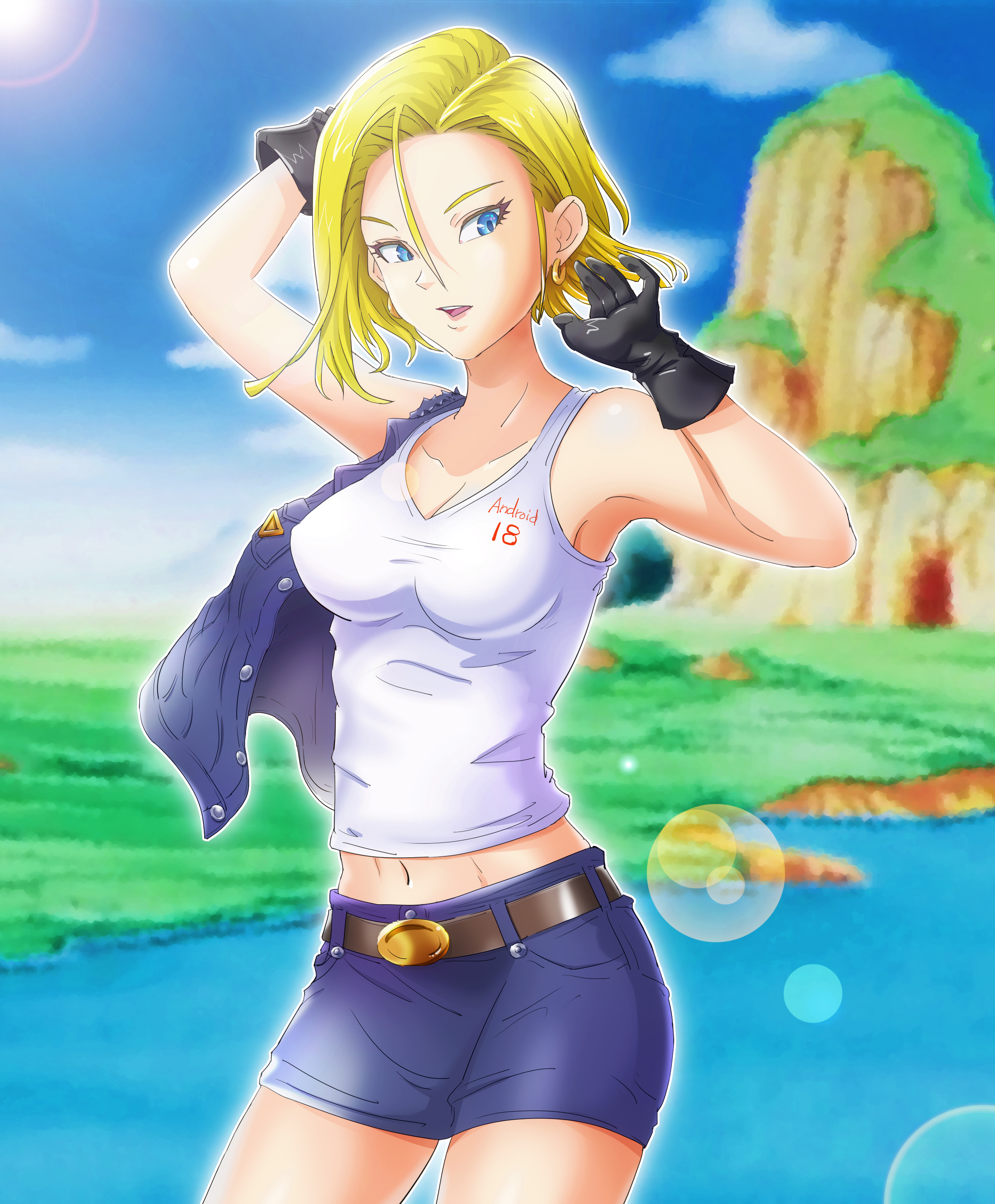 ごっちん 映画 ドラゴンボール超 スーパーヒーロー の発表を記念して 人造人間18号を描きました〆 ﾟ ﾟ ドラゴンボール Dragonball 18号 Android18 絵描きさんとつながりたい イラスト好きな人と繋がりたい 芸術同盟 創拡 T Co
