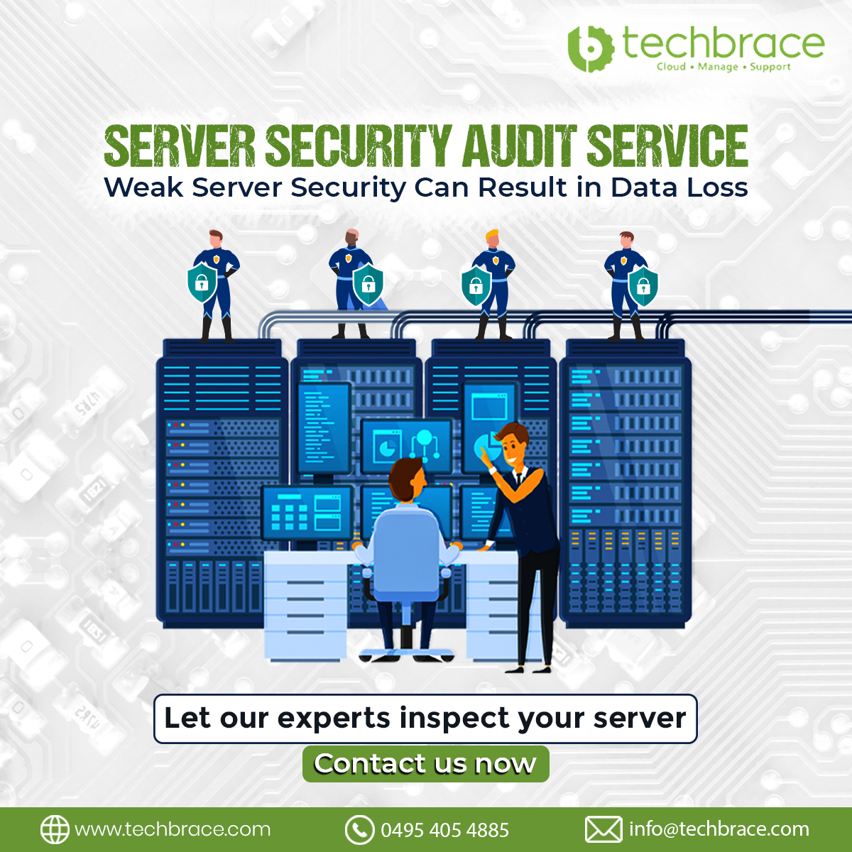 Tech_Brace's tweet photo. At Techbrace, we are a team of experts who are adept in server security audit.
visit: https://t.co/u3sFE5tehf
#serversecurity #serversetup #servermanagement #serveroptimization #googlecloud #azure #techbracesuperhero #techbrace #caliut #kerala https://t.co/co3B92z4FR