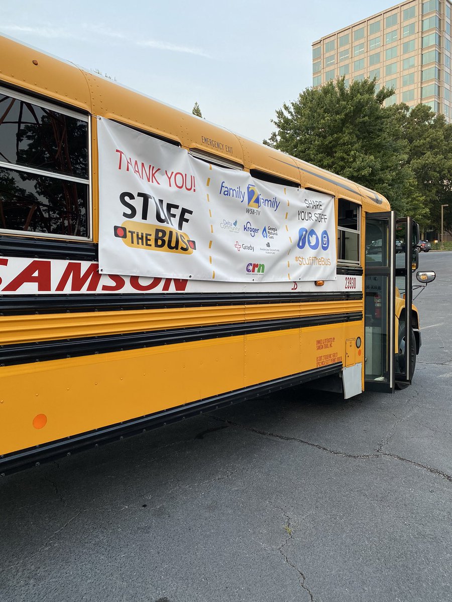 Quiet now... but won’t be later! Hope to see you out for this years Stuff the 🚌! 📚✏️🖍 #stuffthebus