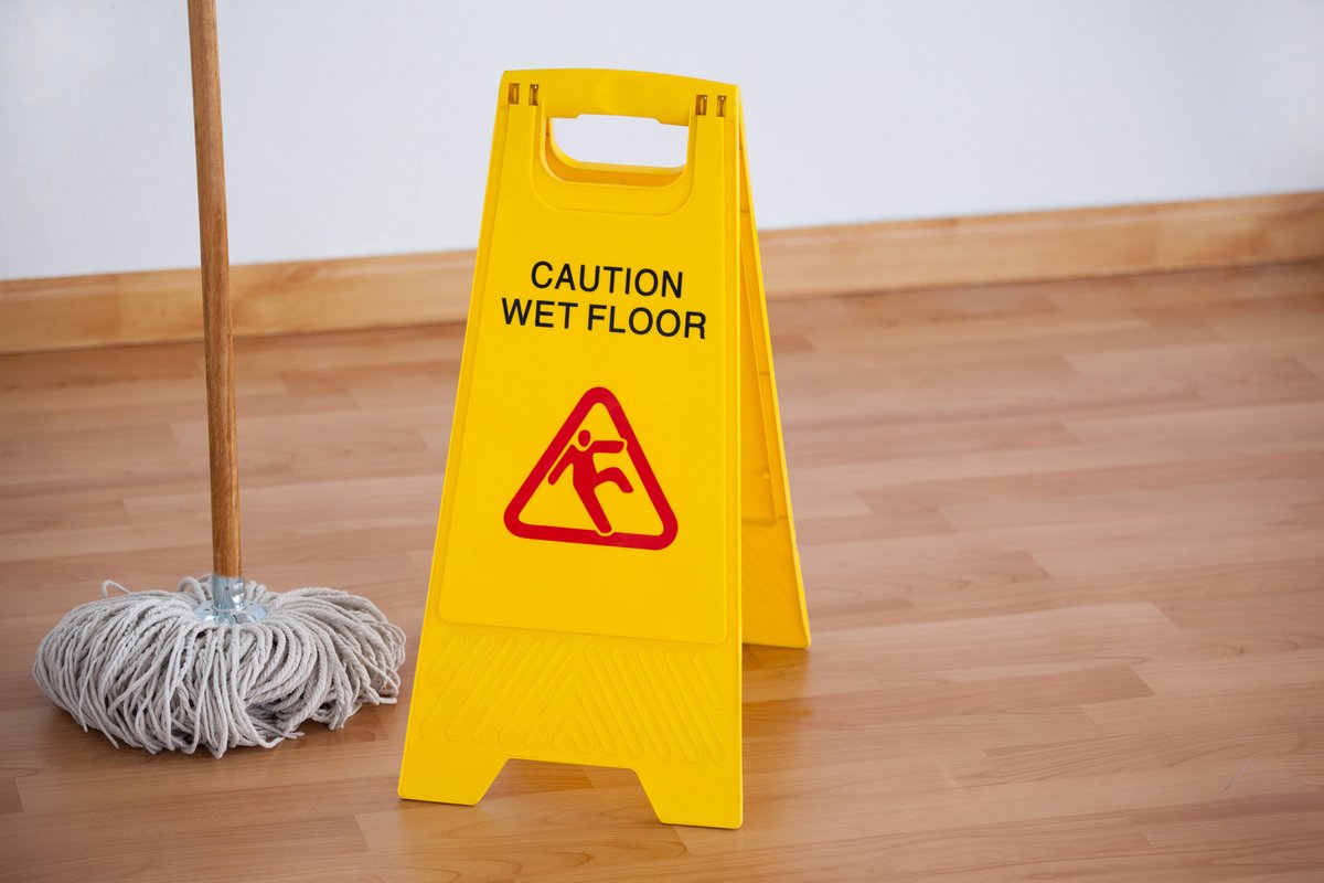 schwedlawfirm's tweet photo. Keep your business & your home safe....don't just put a sign out, but clean up & take care of spills immediately to eliminate your risk of a #premisesliability case against you. #schwedlawfirm #accidentattorney #slipandfallattorney #slipandfall https://t.co/qnCs7wYLPs
