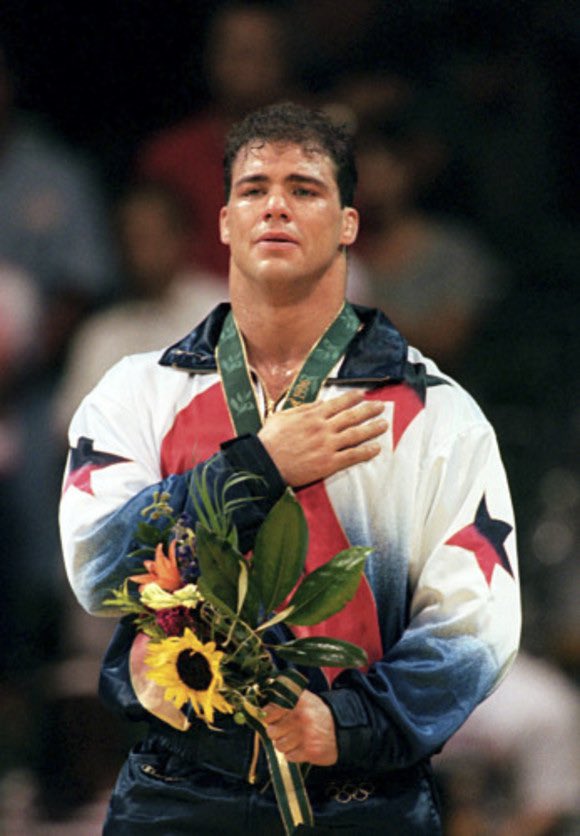 On this day July 31st 1996.  Kurt Angle won Olympic gold!  Oh it’s true.  #usa #wingsup