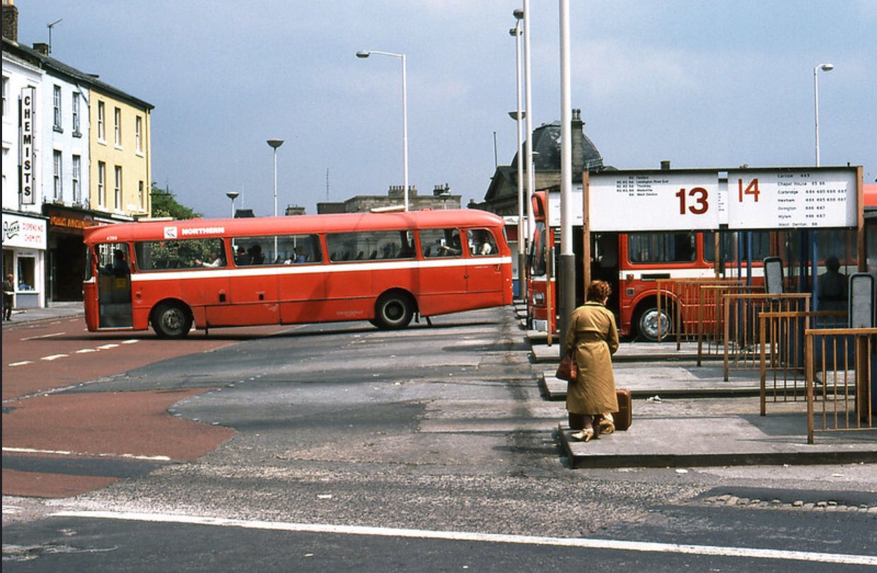 Tyne and Wear Transport Flashback on Twitter "1980 Marlborough Crescent bus station, 
