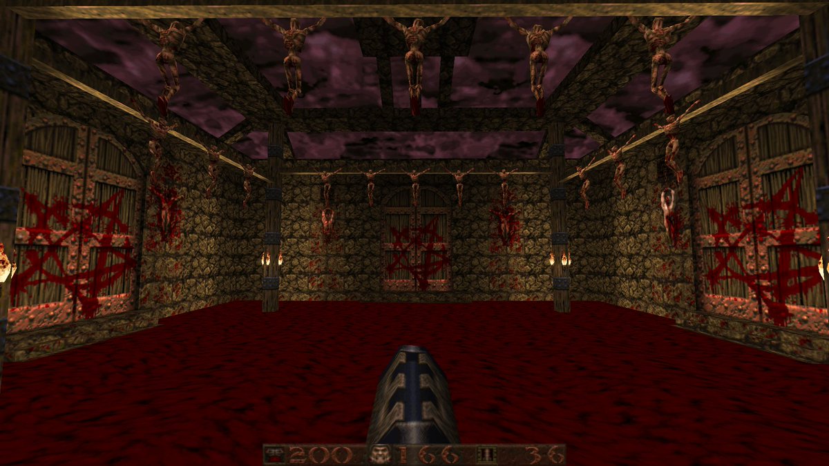 EightBitVic's tweet image. Today I&apos;m finishing up the boss room in my first Quake map. I mean, it&apos;s supposed to look scary and stuff right? lol

#quakemapping #trenchbroom