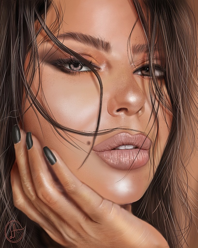 My Fanart for the amazing and beautiful <a href="/liliaatrash/">lilia atrash</a>
#artist #artwork #artsy #art  #ArtistOnTwitter  #digitalart #digitalartist #artoftheday  #procreate #painting #digitalartwork #digitalpainting #fanart #commission #ممثلات #ممثلات_سوريا #actress #syrian_actress