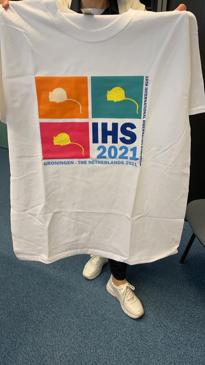 Tshirts are in!! 
Can't wait to start tomorrow with our International Hibernation Symposium 2021 right here in Groningen!!
@ihs2021