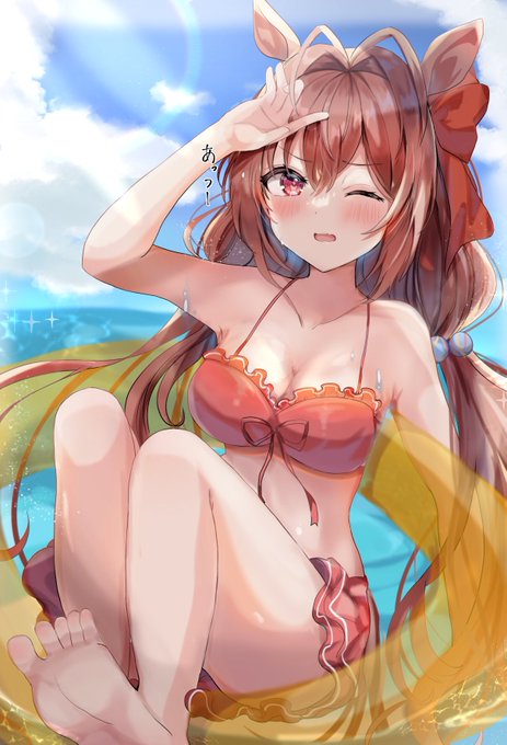 水着ダスカ

#ウマ娘 
#ダイワスカーレット 