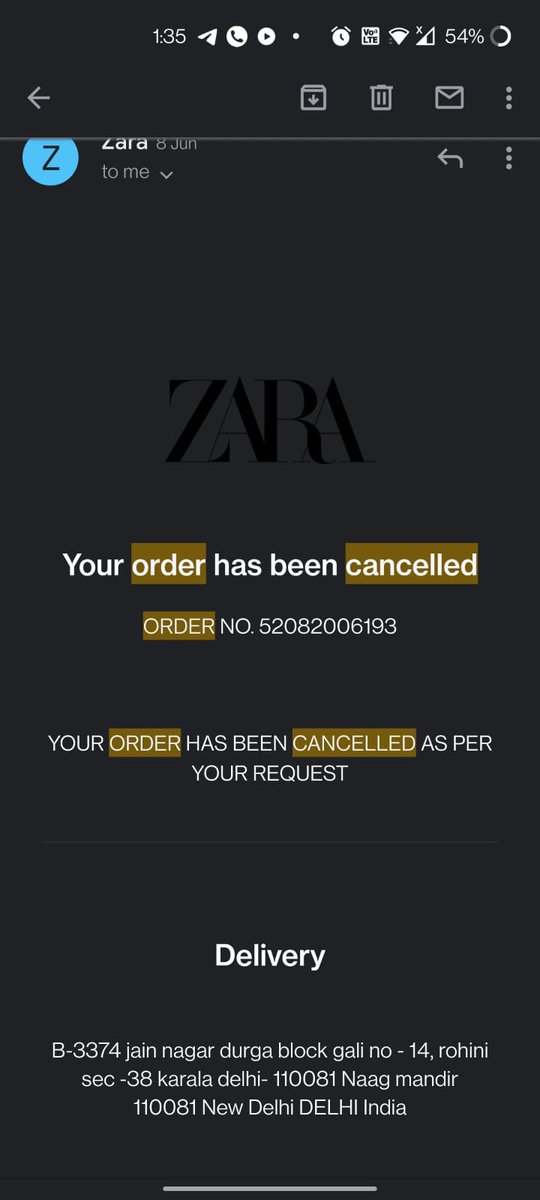 <a href="/ZARA/">ZARA</a> the refund for the order is pending from long. I urge for earliest process <a href="/_AmancioOrtega/">Amancio Ortega</a> <a href="/forum_consumer/">ConsumerForum</a>