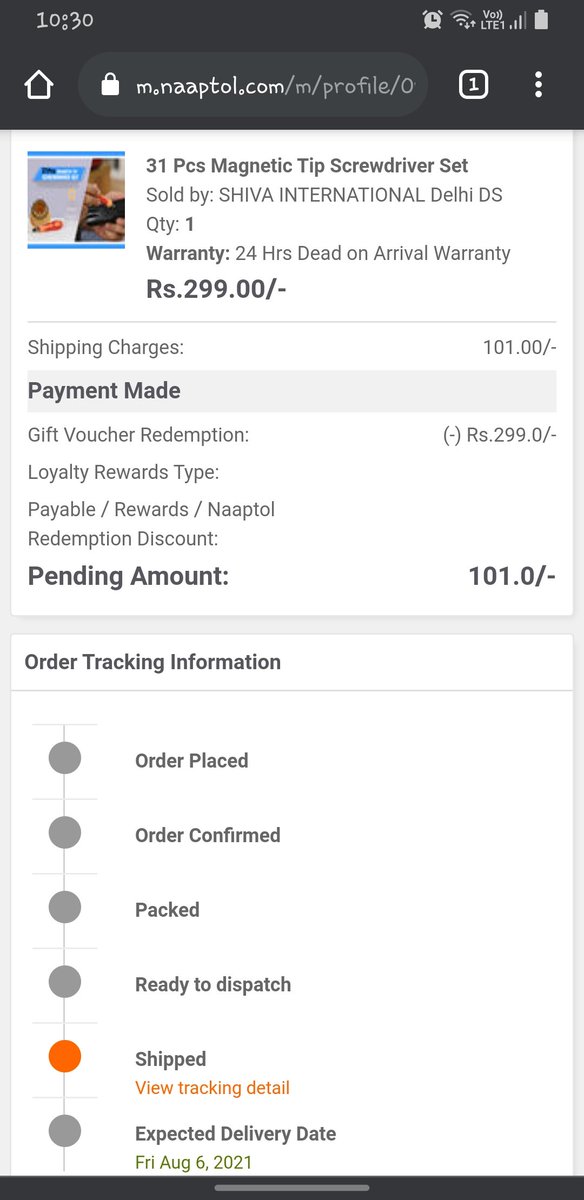 9100SINGH's tweet photo. Great , What a Service By Naaptol 👎👎

#Order अलग #Deliver अलग @shopatnaaptol @NaaptolSupport https://t.co/gdI7HGH2Bb