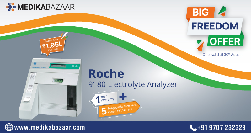 Medikabazaar's tweet image. Reduce your testing workload with #Roche 9180 #ElectrolyteAnalyzer. Easy to operate, fully automated, and extremely low on maintenance, it’s available at a special price along with added benefits as part of our #BigFreedomOffer.

Shop now: medikabazaar.com/roche-9180-ele…

#Medikabazaar