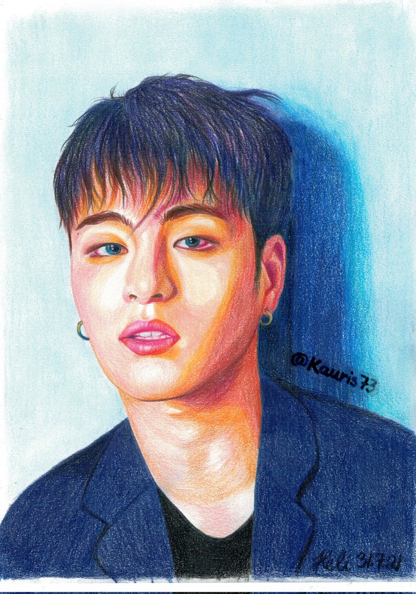 Koo Junhoe from Ikon. I try to draw with colored pencils for a change.
@YG_iKONIC
#ikonfanart #iKON #koojunhoe #junhoefanart #junefanart #coloredpencildrawing #coloredpencilportrait #fanart