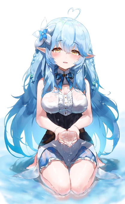 #今月描いた絵を晒そう 
水シリーズ、その大いなる始まり 