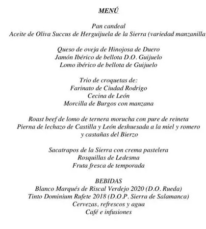 El menú completo de la "conferencia de presidentes". Los que te dicen que no comas chuletón, porque irás al infierno por pecador climático. Que se metan sus agendas 2030 y 2050 por donde les quepa. Hipócritas. Mentirosos. Dictadores. Farsantes.