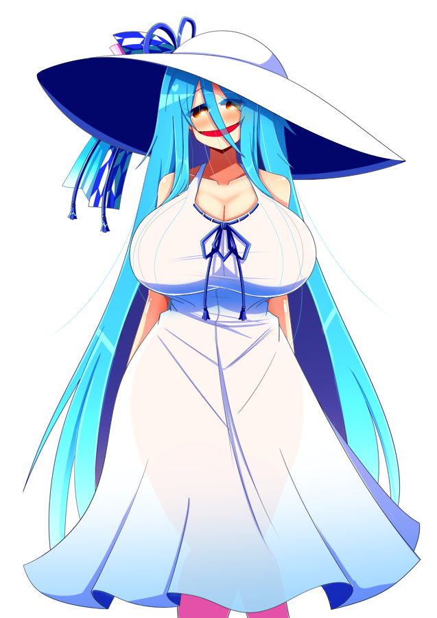 八尺葵ちゃん透過差分ですどうぞご利用ください りんどうのイラスト