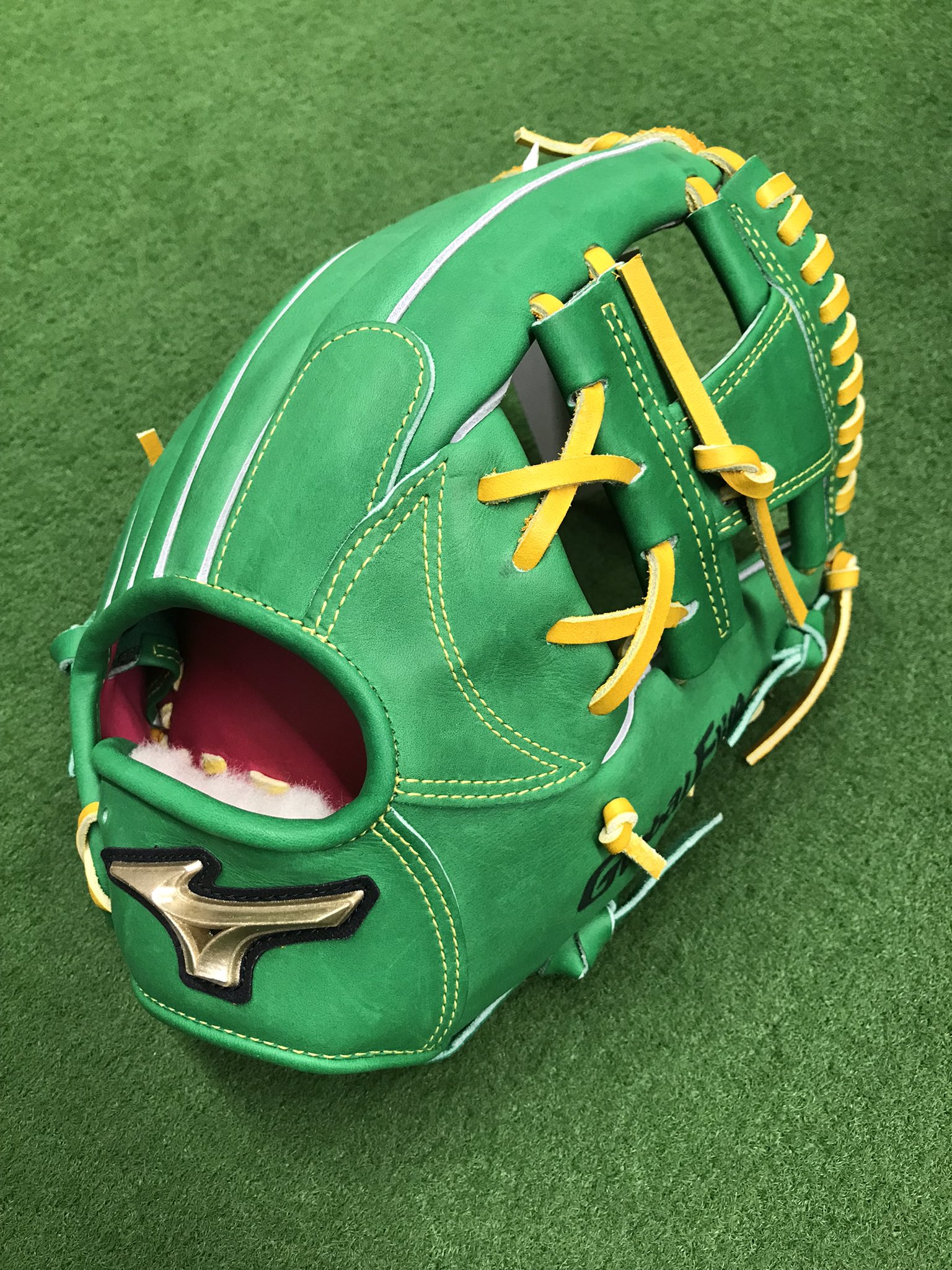 【軟式】ミズノプロ 内野 グリーン オーダー ミズノ MIZUNO お客様オーダー 軟式グラブ グローバルエリート