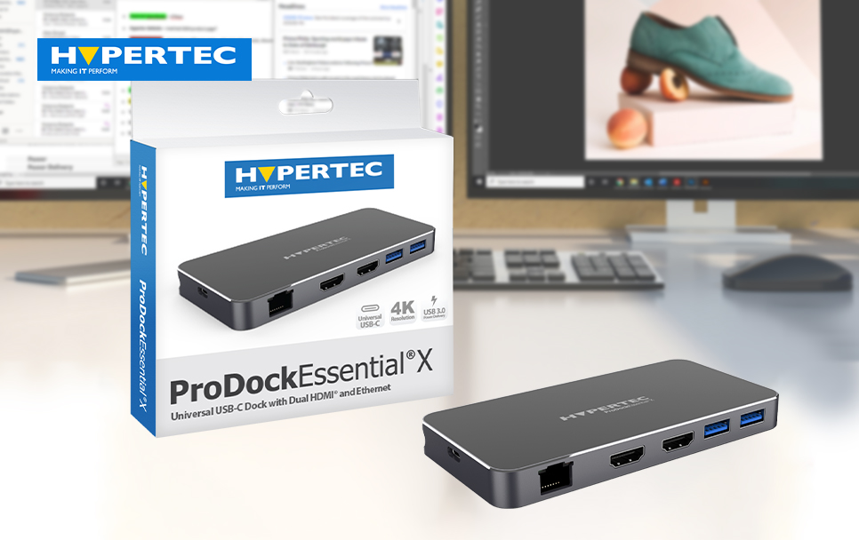 HypertecUK's tweet image. Connect to two 4K HDMI displays and Gigabit Ethernet through a single USB-C port with the NEW ProDockEssential X #DockingStation. 

Shop now: bit.ly/3kfqX3p 

#DualHDMI