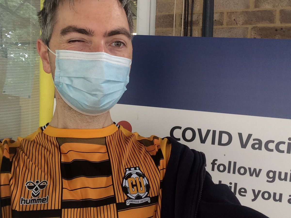 Michael Connellan (@mikeconnellan) on Twitter photo .<a href="/CambridgeUtdFC/">Cambridge United FC</a> second vaccine just done, nothin stopping me from Abbey Stadium visits this season ⚽️👌🧡🖤 .<a href="/CambridgeUtdFC/">Cambridge United FC</a> second vaccine just done, nothin stopping me from Abbey Stadium visits this season ⚽️👌🧡🖤